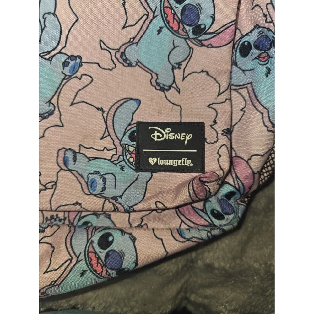 Loungefly Disney Lilo & stitch full size pink backpack bookbag purse bag tote!
